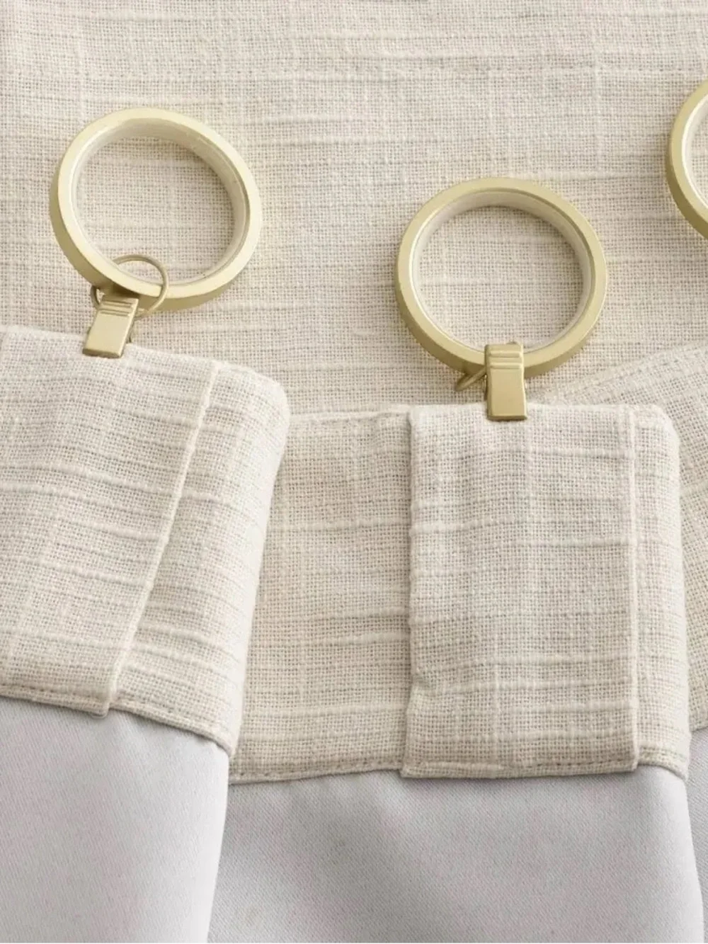 Quince Cotton Slub Room Darkening Curtain Panel in Natural 48x96 - Single Panel